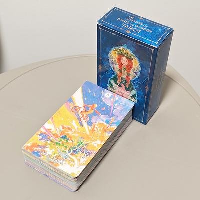 Таро 'Шепот Звезд и Сада' 10.3*6см 78 Карт Мультяшное Таро на Основе Системы Райдера-Уэйта
