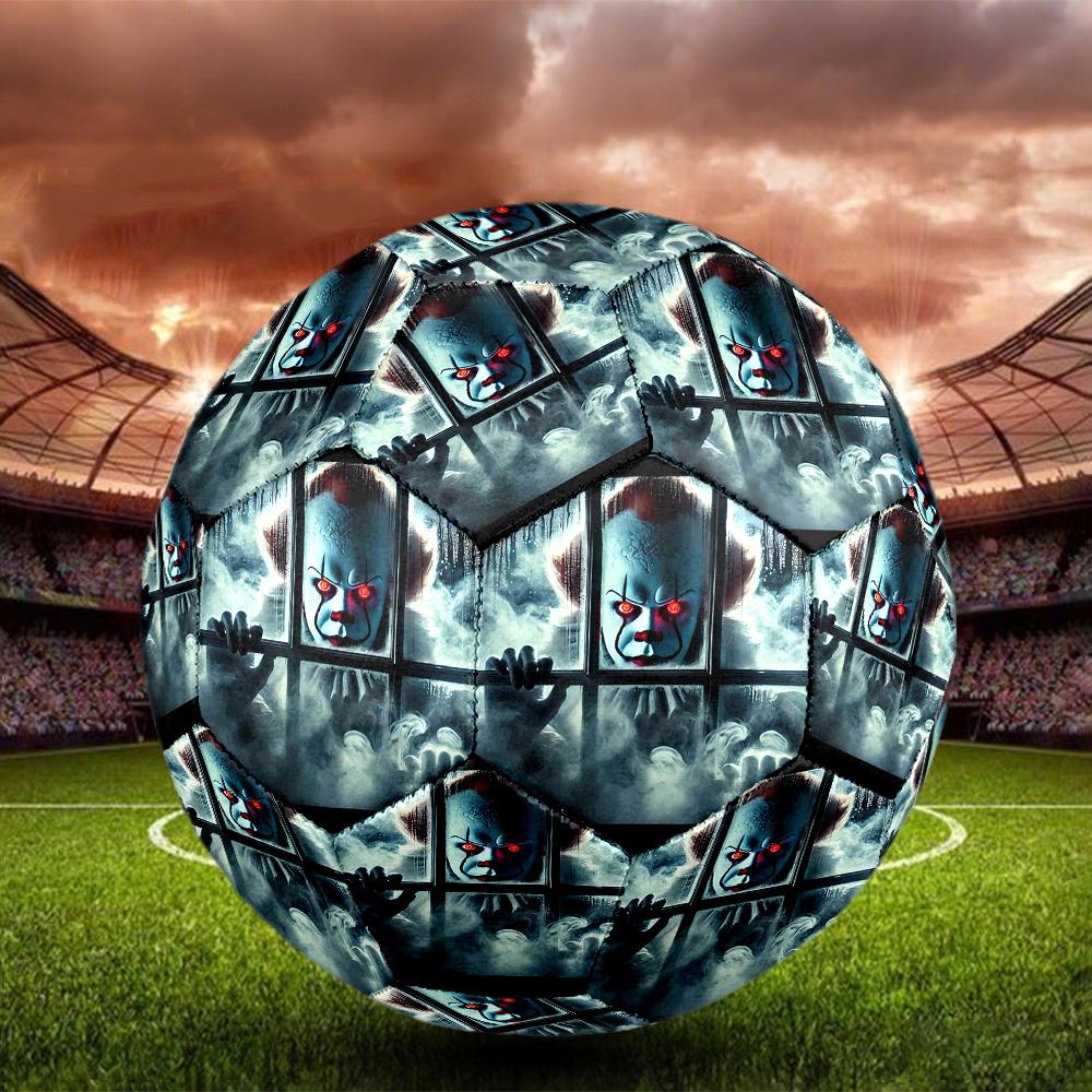 Horror Killer Indoor Soccer Ball Size 5 Colorful All Ages Machine Stitched PVC Competition Ready Durable High-Bounce