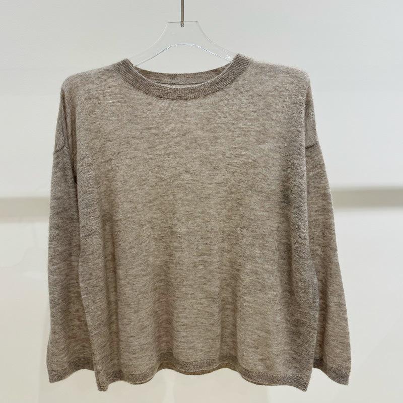 ROW Minimalist Cashmere Soft Knitted Sweater - 2025 Autumn/Winter Women's Versatile Base Layer