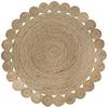 Tapis - DKD Home Decor - Standard - Marron - Rond - Polyester - 150x150 Cm