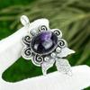Friendship Day Deal Chevron Amethyst Stone 925 Sterling Silver Bezel New Pendant