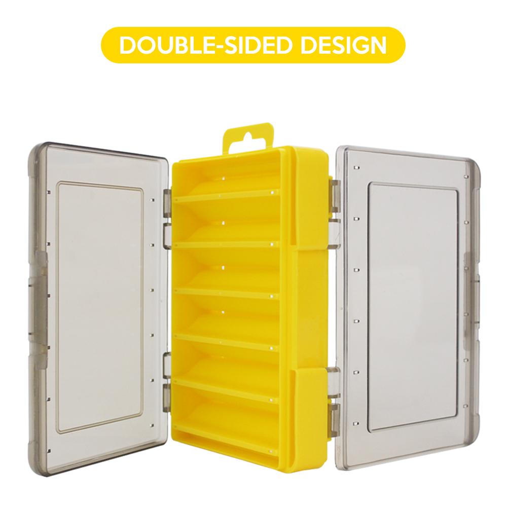 Кейс для рыбалки Двусторонний Ящик для рыболовных приманок Кейс Джиг для кальмара Воблеры Наживка Рыболовные снасти Ящик для хранения Контейнер