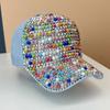 Шляпа Женская Цвет Полукруглая Жемчужная Индивидуальность Бейсболка Ветер Тяжелая Промышленность Стразы Мода Уличная Солнцезащитная Кепка