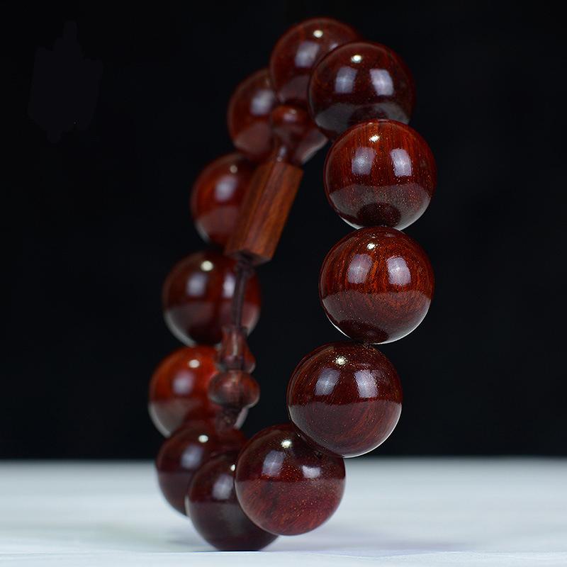 Браслет из кровавого сандалового дерева, бусина из палисандра Будды, ремесленный браслет, драгоценные ювелирные изделия, подарочные аксессуары