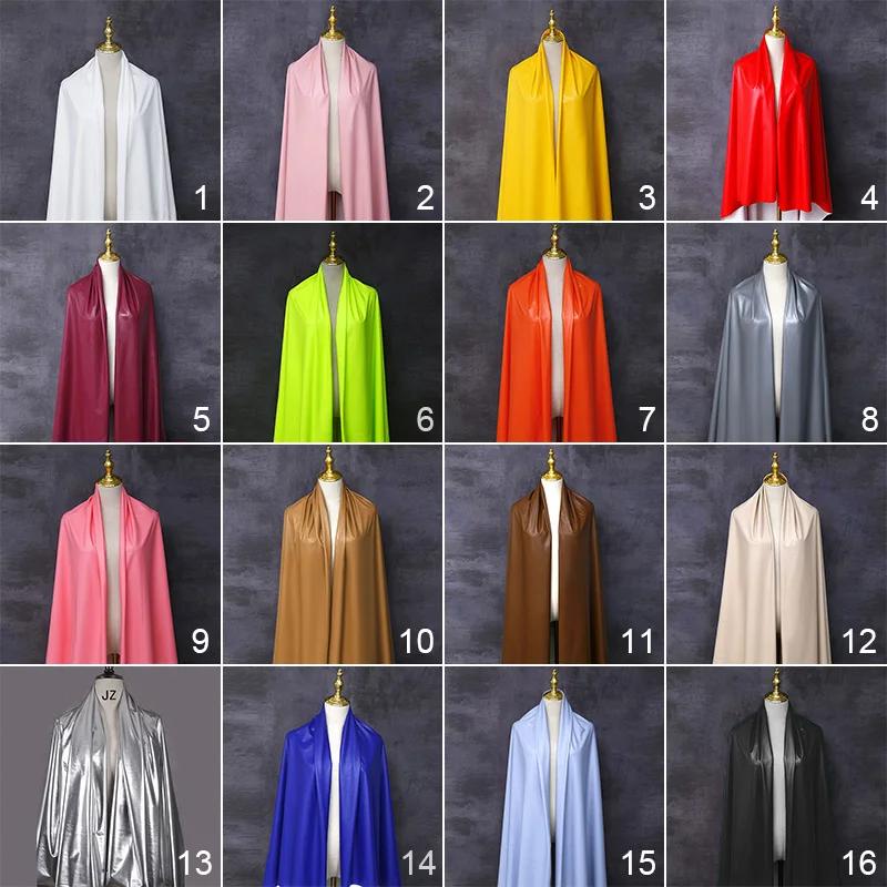 1/2/3/5M Matte Soft Leather Fabric Elastic 4-Way Stretch Faux PU Fabrics For Dress Clothes Upholstery  DIY Sewing Accessories