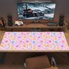 Rainbow Gummy Bear Color Mouse Pad Large Gaming Table Cushion Non-slip Laptop Tablet Big Mousepad XXL Mat Mini PC Playmat With Lock edge
