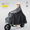 Electric Motorcycle Raincoat for Women, Single-Person, Oversized, Thickened, Long, Full-Body, Storm-Proof Riding Poncho