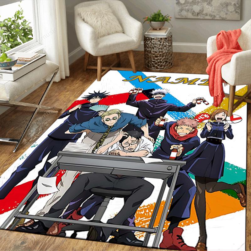 Custom 1Pc Jujutsu Kaisen Group Dynamic Rug Office Carpet Indoor Outdoor Entrance Doormat Nonslip Soft And Comfortable Living Room D29154