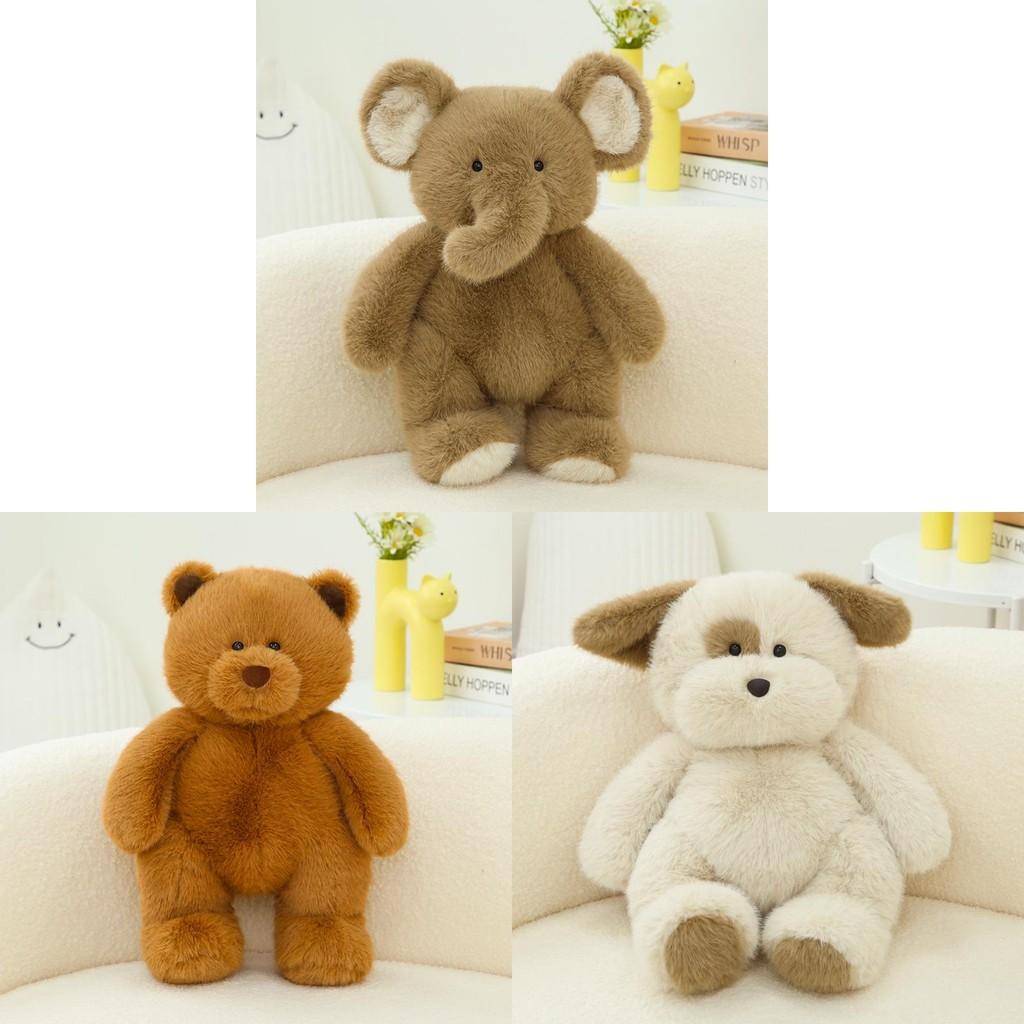 Rabbit Elephant Bear Plush Toys Cute Animal Stuffed Dolls Kids Birthday Gifts