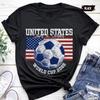 Футболка сборной США по футболу, футболка со звездами и полосами, футболка для болельщика футбола США, винтажная футболка сборной США по футболу, футболка с графикой Чемпионата мира по футболу 2026
