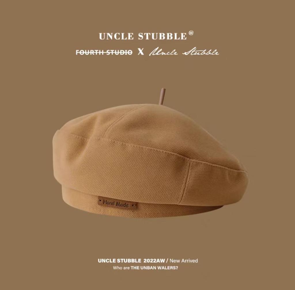 Шерстяной берет с маленьким лицом для детей, японский темперамент, универсальный художник, ретро, большой полевой, британский прилив