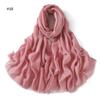 Новая Мода Женский Рамадан Мусульманский Хиджаб Хлопок и Лен Мягкий Осень и Зима Однотонный Исламский Платок Головной Платок Шаль