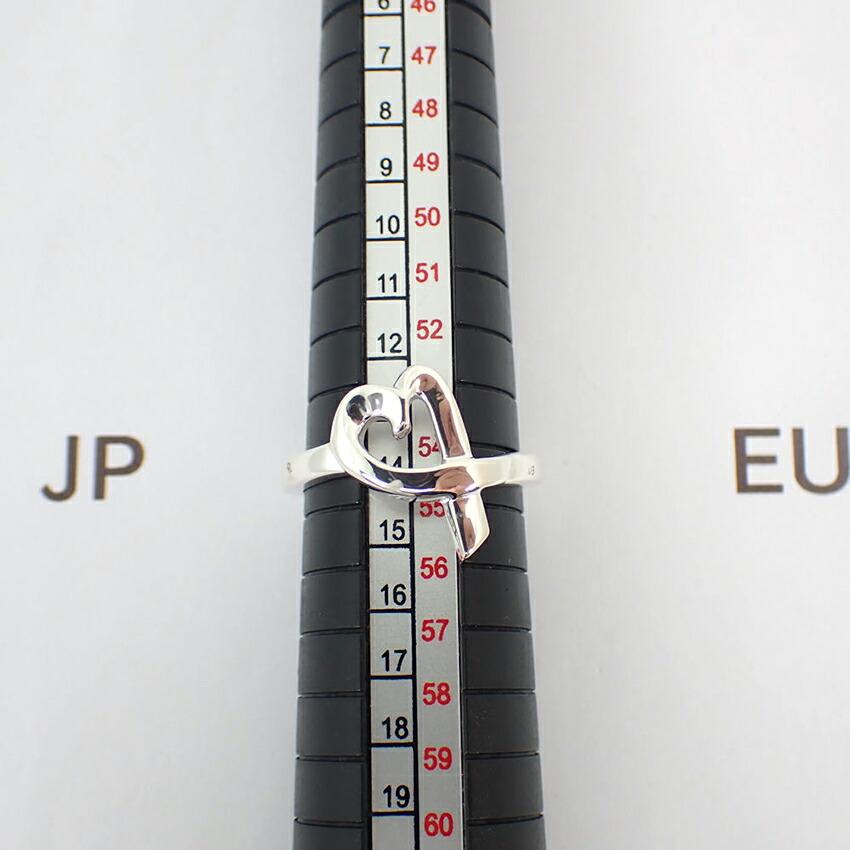 [Pre-owned] TIFFANY 925 Loving Heart Ring, Size 14, J51-5