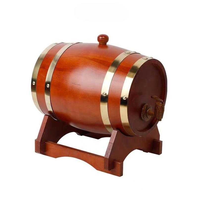Дубовая бочка емкостью 3 л со встроенным вкладышем из алюминиевой фольги для хранения собственного виски, пива, вина, бурбона, бренди и многого другого