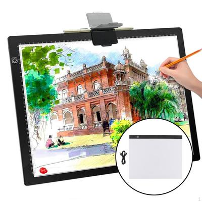 Портативная светодиодная доска для рисования в коробке с USB-кабелем питания, регулируемая яркость для художников