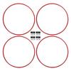 4pcs Wheel Rim Protector Curb Rash Prevention Self Adhesive Universal ABS Rim Guard Trim Rings for