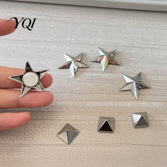 Ski Accessories 5/10Pcs Snowboard Stomp Pad, Anti-Slip Pyramid Studs for Snowboarding Winter Sports Gear Skiing, Star Shape Foot Grip, Accessory Grip