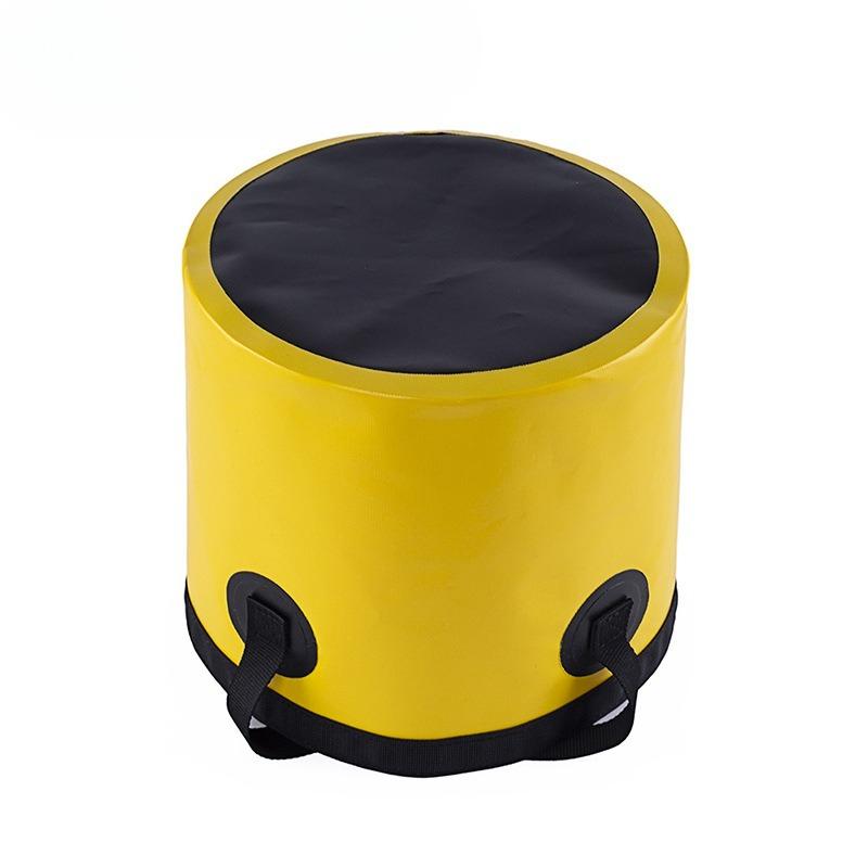 Outdoor Camping Fishing Waterproof Bucket Pvc Portable, Portable Folding Bucket Bag Fishing Bucket