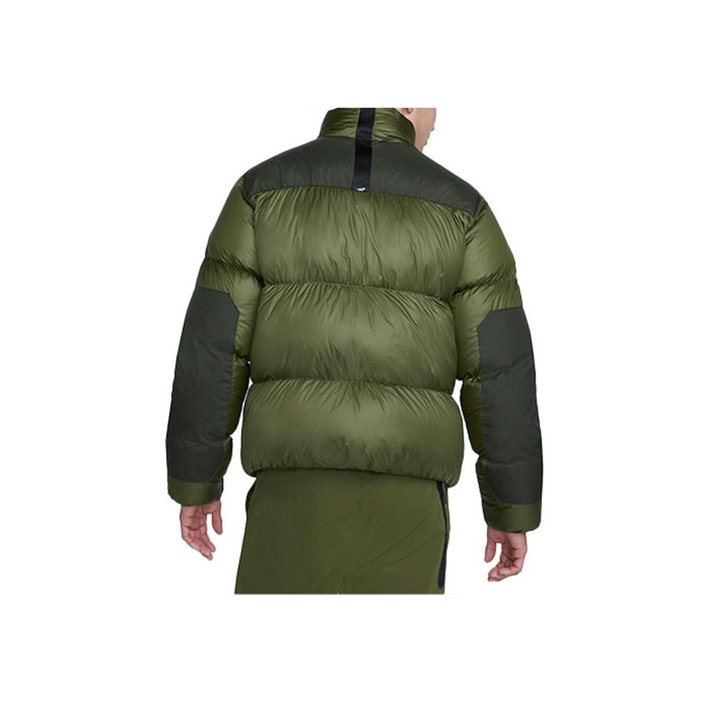 Nike Спортивная теплая пуховая куртка с длинными рукавами, верхняя одежда, мужская верхняя одежда, грубо-зеленая DD6979-326