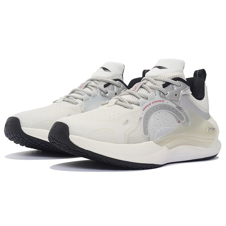 Li Ning Starfire Trend Rebound Низкие спортивные повседневные туфли мужские кроссовки серебристые AGLS061-2