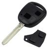 OCIODUAL Key Shell Case Remote Control Plip 2 Buttons With Blank Blade Pad Black Compatible with Toyota Yaris Corolla RAV4 Toy43