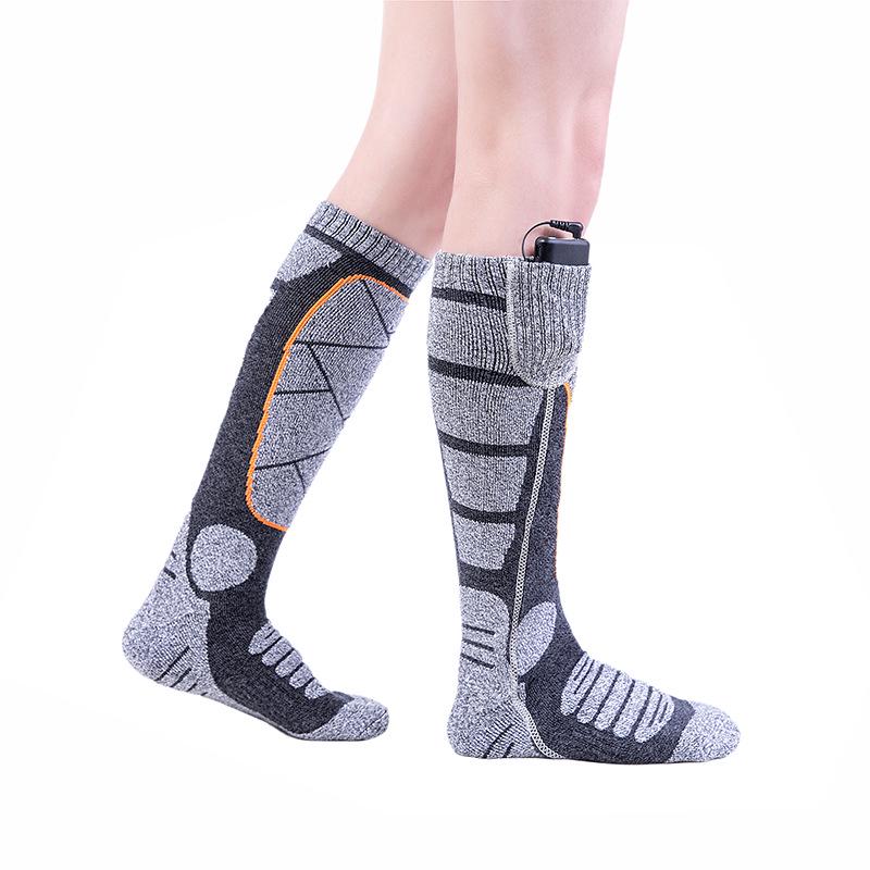 USB Перезаряжаемые Зимние Носки с Подогревом для Мужчин и Женщин - Высокие, Защита от Холода