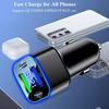 4 в 1 USB C автомобильное зарядное устройство двойной PD адаптер быстрой зарядки для iPhone 15 Pro Max 14 Plus Oneplus OPPO Vivo