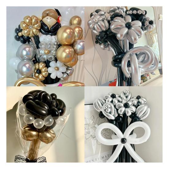 100Pcs Clear 260 Balloons Thickening Latex Long Balloons for Animals Modeling Birthday Wedding Party Accessory