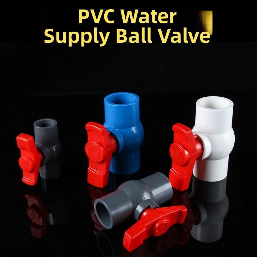 PVC Water Supply Ball Valve Corrosion Resistance Valve Switch Aquarium Accessories