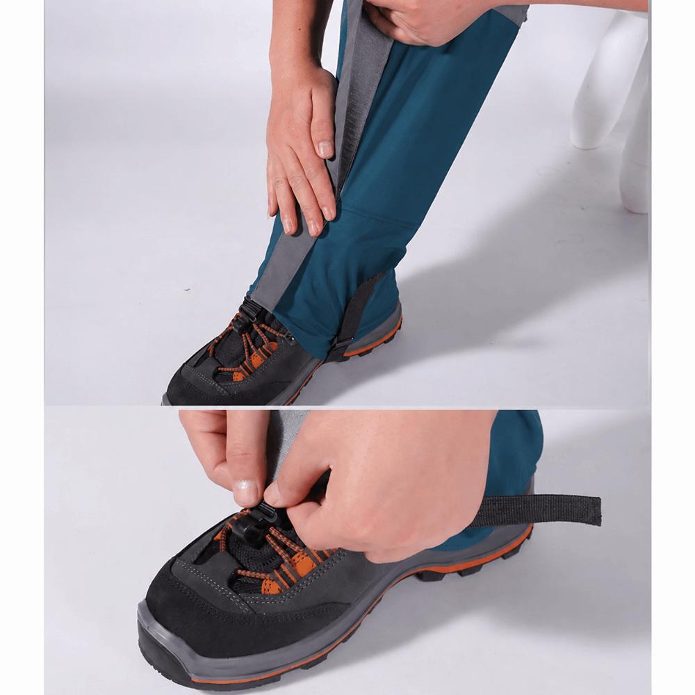 1 Pair 420D Nylon Fabric Snow Boot Gaiters Rip-Stop Waterproof Gaiters Hiking Leg Gaiters  Climbing