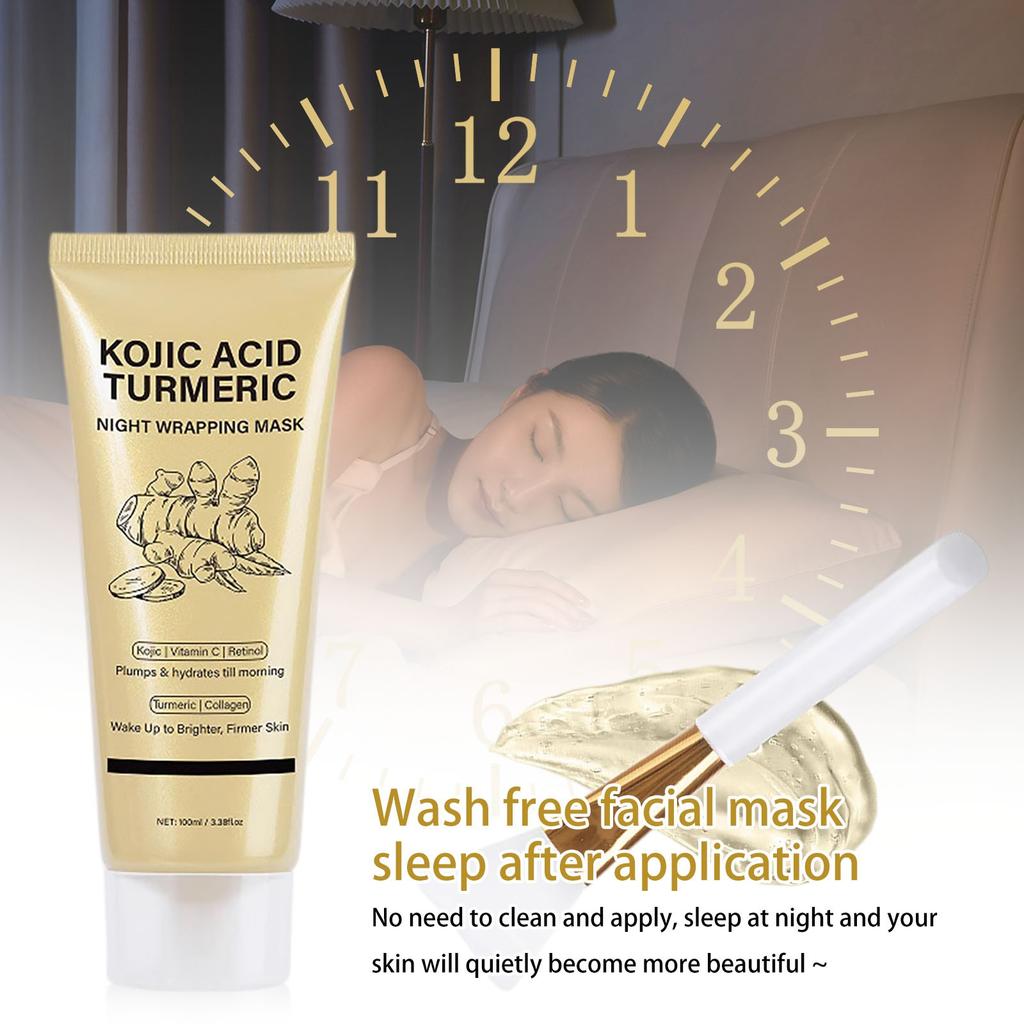 Turmerics Goods Night Mask Sleeping Mask Moisturizing Yellow Removal