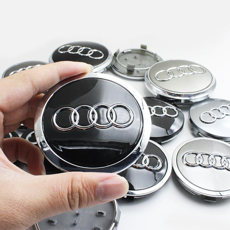 4Pcs 60mm 61mm 68mm 69mm 77mm Car Wheel Hub Center Cap Covers Accessories For rmvl7 A1 A3 A4 A5 A6 A7 A8 Q2 Q3 Q5 Q7 TT S line S3
