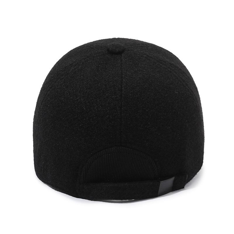Men's Middle-aged And Elderly Baseball Cap Warm Velvet Cap Outdoor Coldproof Warm Cap With Ear Protection Cotton Cap