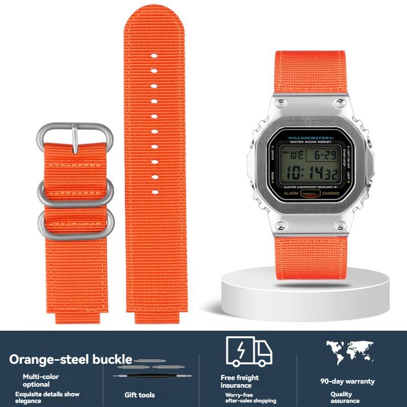 16-мм нейлоновый холщовый ремешок для Casio G-SHOCK GW6900/DW5600/GW-B5600/GM-5600/GA110/GA 2100, сменный ремешок для часов для активного отдыха