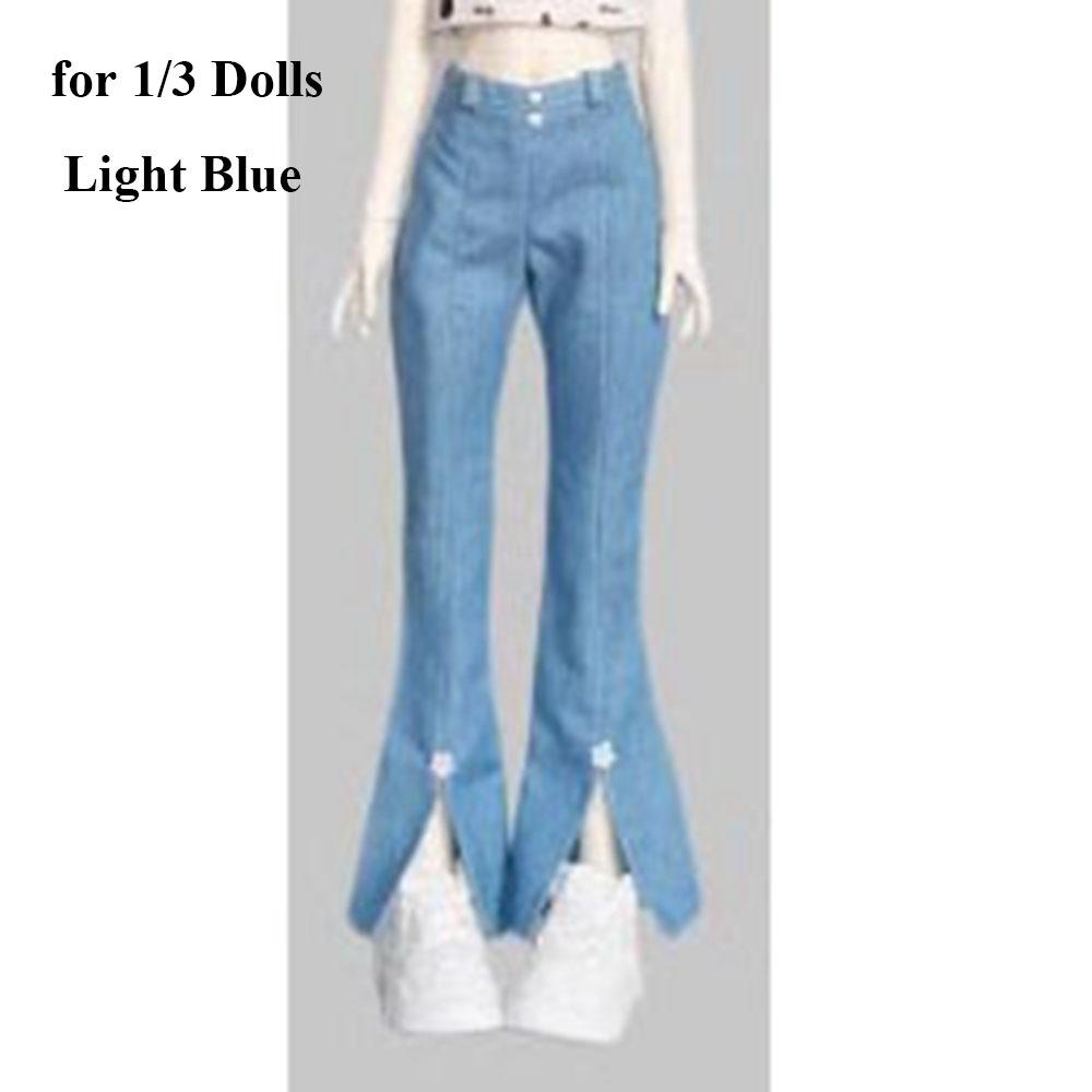 Cute Doll Trousers Elegant Doll Clothes Bell-bottoms Jeans Pants for 1/3 1/4 1/6 30/45/60cm Doll