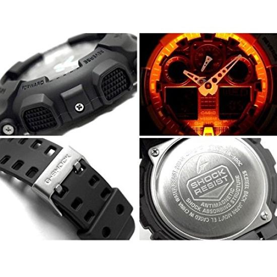 Аналогово-цифровые часы G-SHOCK для мужчин GA-100C-8A Синяя стрелка
