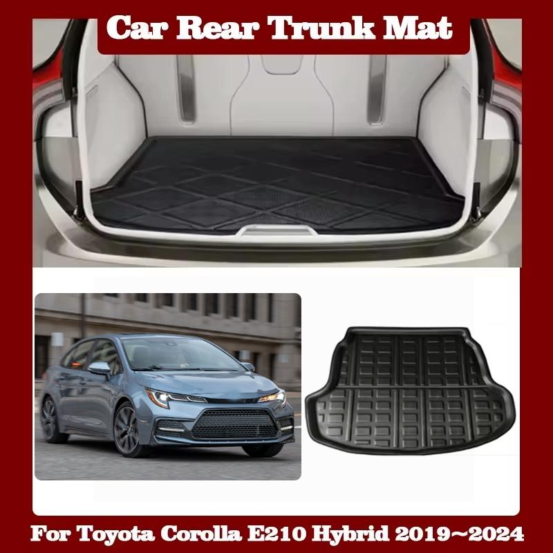 Коврик в багажник для Toyota Corolla E210 Седан Гибрид 2019~2024 Поддон-вкладыш в багажник Антигрязевой коврик на пол Автоаксессуар