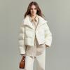 Новая женская зимняя короткая свободная стеганая куртка в иностранном стиле, стеганое хлопковое пальто, пальто-булочка, короткое пальто.