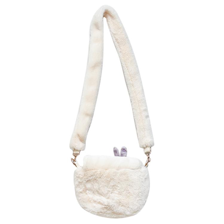Disney LinaBell Cartoon Pattern Plush Crossbody Shoulder Bag Women bags White 400051662187