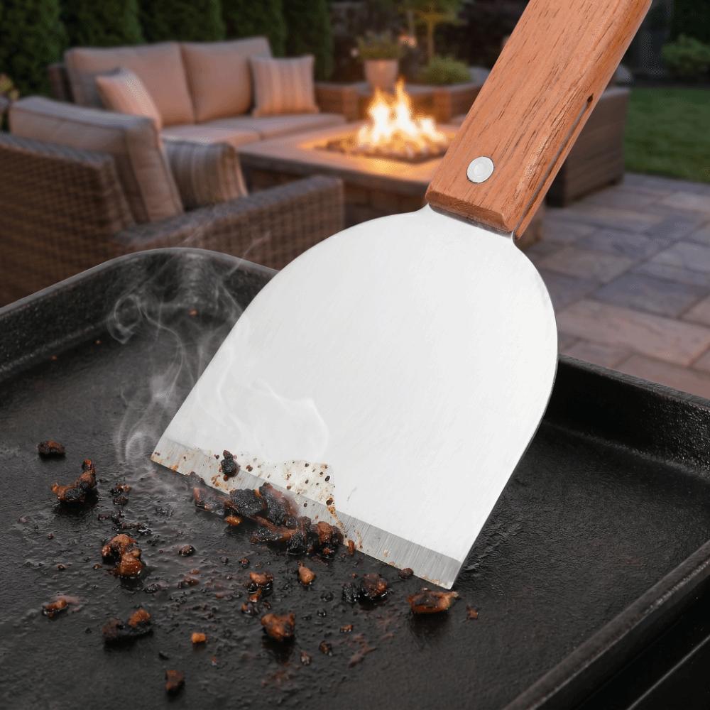 Stainless Steel Spatula Wide Flat Head Pizza Spatula Heavy Duty Griddle Turner  Griddle Cooking