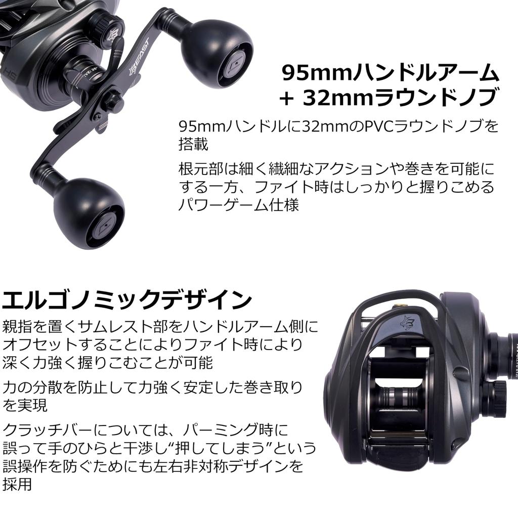 Abu Garcia Beast LP Beast 300 Высокоскоростная низкопрофильная мультипликаторная катушка для монстров и крупной дичи, Профиль, Бас, Морская, Рыба,