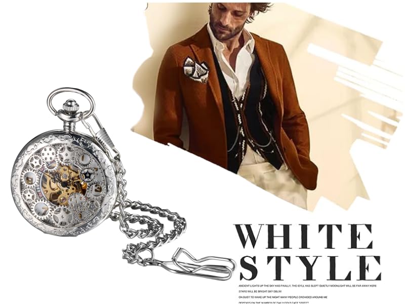 JEWELRYWE карманные часы с автоматическим заводом механические скелетонированные аналоговые часы-подвеска карманные часы водонепроницаемые в старинном стиле дракон феникс китайский стиль