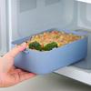 Microwavable 2 Layer Picnic Lunch Box Separated Food Storage Box Food Container  Outdoor