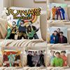 Чехол на подушку J-jonas Brothers, шелковистый короткий плюш, для дивана, со скрытой молнией, мягкий, пылезащитный, для домашнего декора