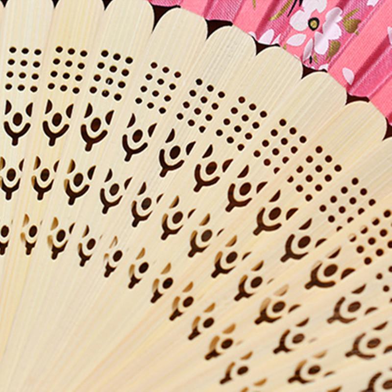 1 шт. Модный шелковый классический складной бамбуковый веер ручной веер Свадебные украшения вечерние