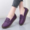 Женские красные мокасины повседневные фиолетовые мокасины гороховые туфли мягкие балетки черные туфли для вождения зеленые прогулочные туфли для мам больших размеров