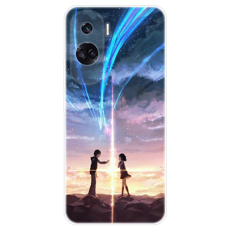 Для Honor 90 lite Honor90 lite чехол Мягкая силиконовая задняя крышка Мультяшный чехол для телефона Модный