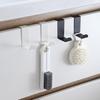 4Pcs Door Back Hooks Rustproof Anti-deform Strong Load-Bearing Coat Towel Organizer Cabinet Hanger Hooks