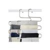 5 Compartments Metal Clothes Hanger - Clothes Trousers Scarf Scarf Organizer