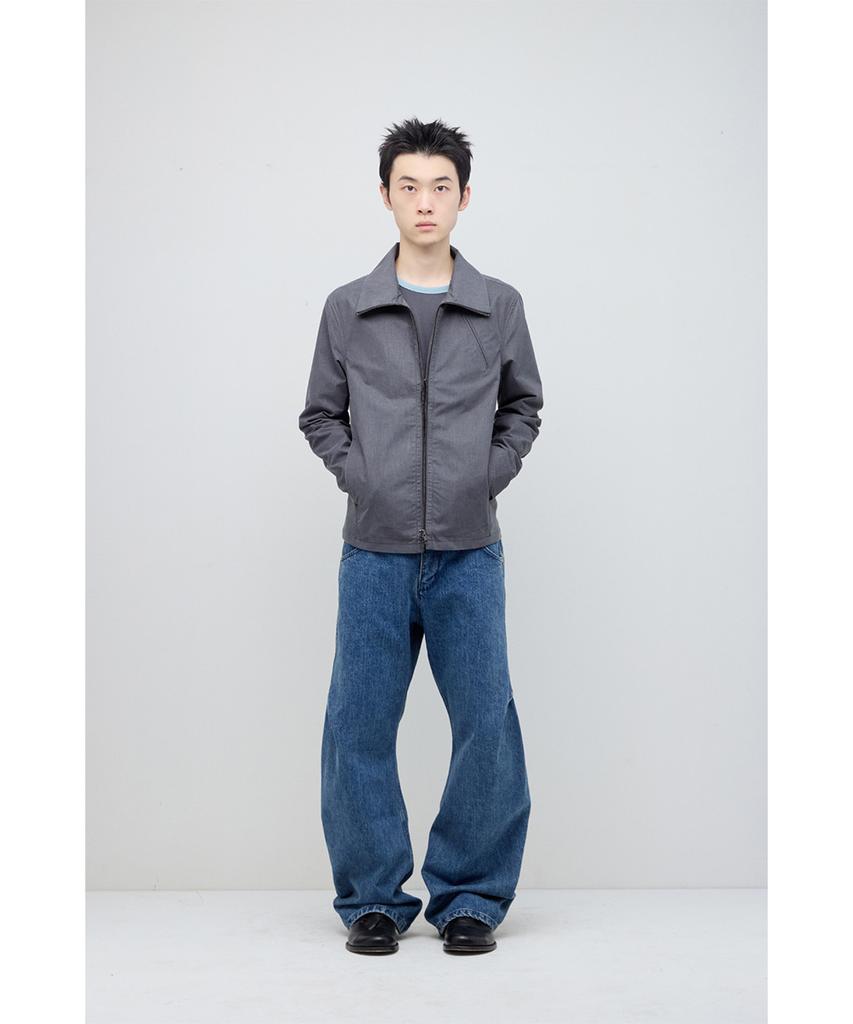 HATCHINGROOM Funnel Neck Jacket Gray